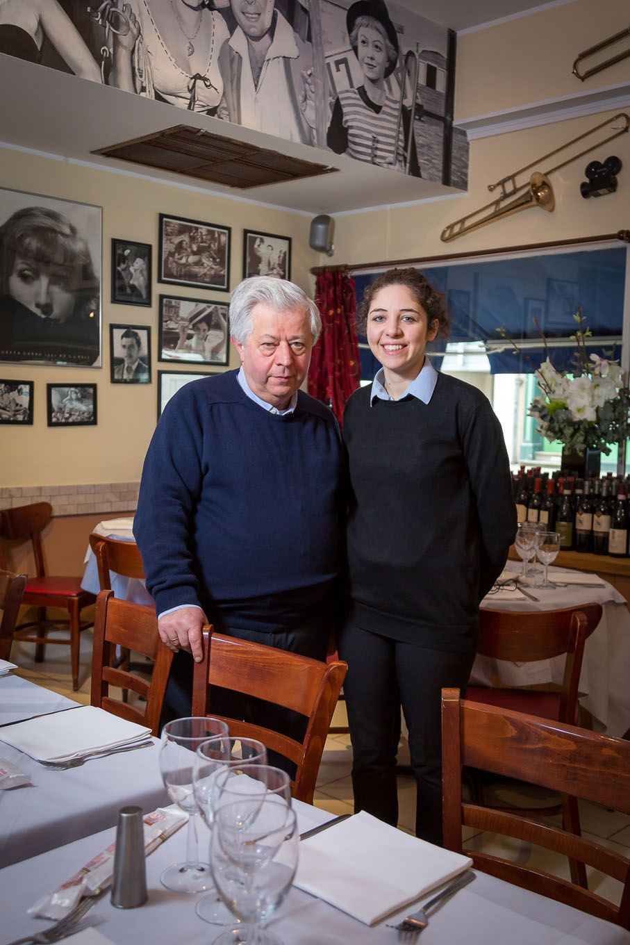 Portrait of a restaurant owner in London Bloomsbury